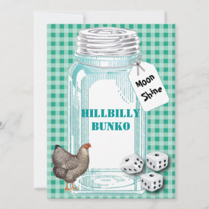 Bunko - Country Style or Hillbilly Style Invitation