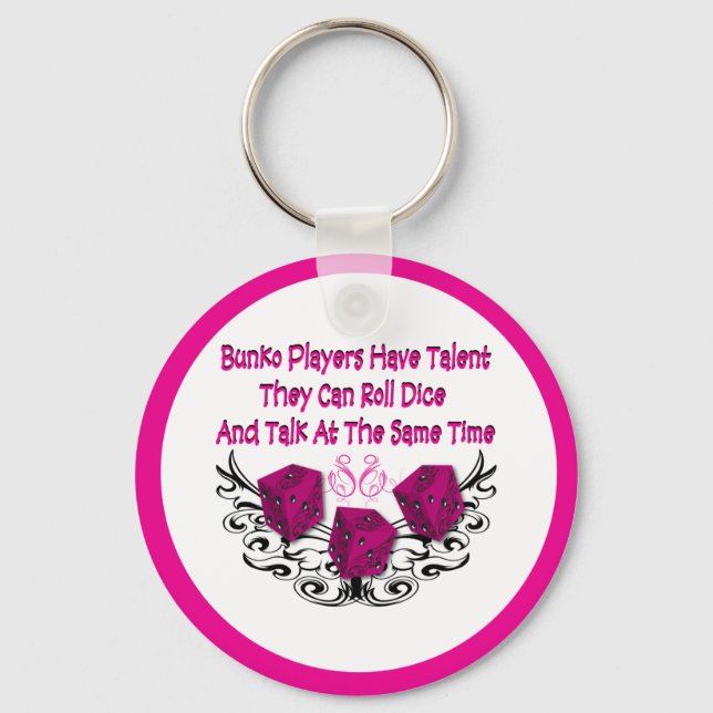 Bunko players have talent key ring (Front)
