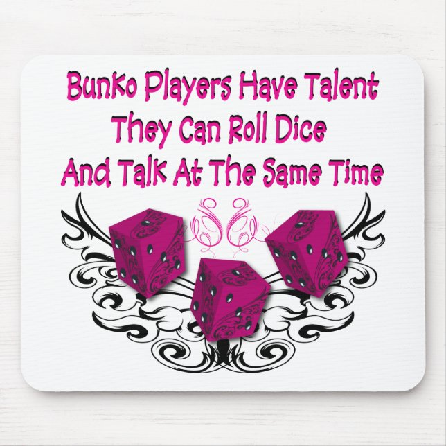 Bunko players have talent mouse mat (Front)