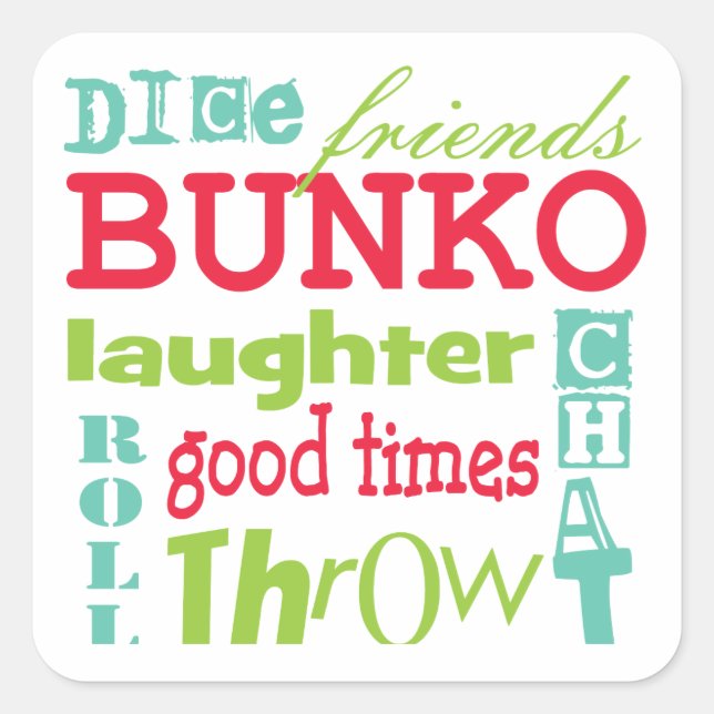 Bunko Subway Art By Artinspired Square Sticker (Front)