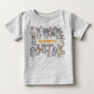 Bunlimited Cartoon Rabbits Funny Baby T-Shirt