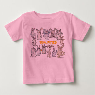 Bunlimited Cartoon Rabbits Funny Baby T-Shirt