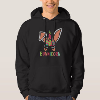 Bunnicorn Funny Easter Outfit Hoodie