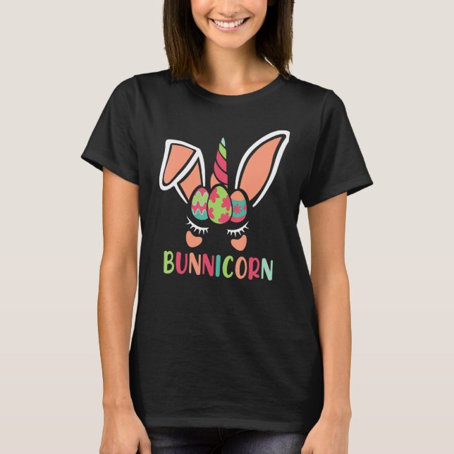Bunnicorn Funny Easter Outfit T-Shirt (Front)
