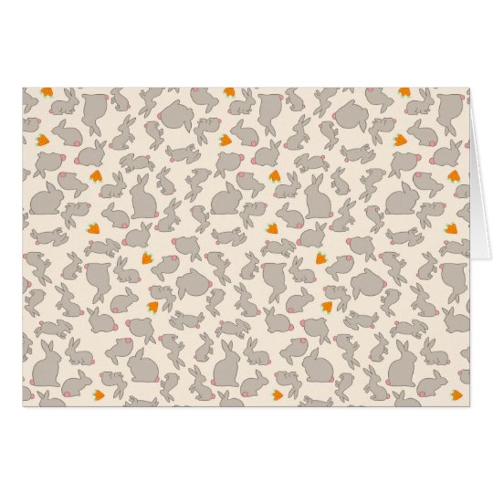 Bunnies and Carrots Pattern Card