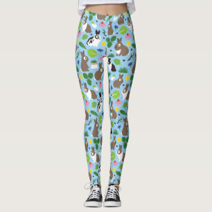 Bunnies And Their Treats Leggings