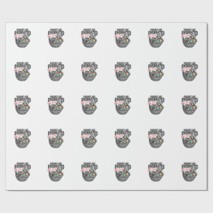 Bunnies are Overrated Stay Feral Raccoon Eggs Happ Wrapping Paper