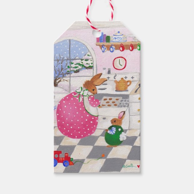 Bunnies Baking gift tags (Front)