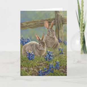 Bunnies & Bluebonnets Card
