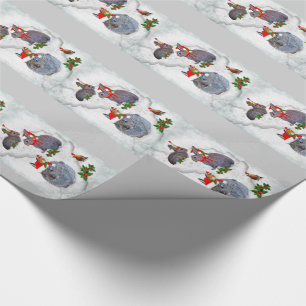 Bunnies' Christmas Party Wrapping Paper