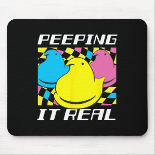 Bunnies Easter Bunnying It Real Retro Style Chicks Mouse Mat