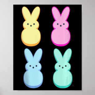 Bunnies Easter Colourful Sugary Bunnies Squad Tank Poster