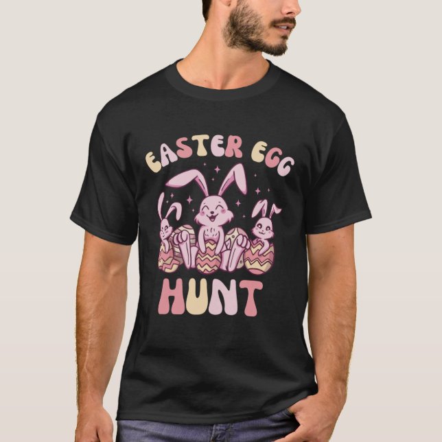 Bunnies Easter Egg Hunt  Bunny Easter for Boys Gir T-Shirt (Front)