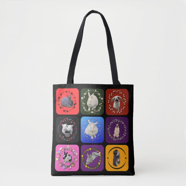 Bunnies Everywhere tote (Front)