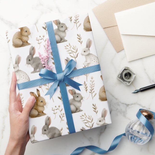 Bunnies & Foliage Wrapping Paper (Gifting)