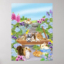 Bunnies in the Garden