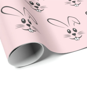 Bunnies On Pink Wrapping Paper