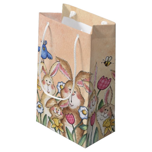 Bunnies Small Gift Bag (Back Angled)