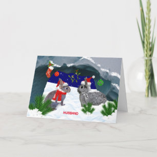 Bunnies under the Mistletoe Card (Husband)