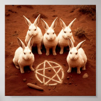 Bunnies with Pentagram
