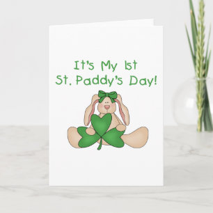 Bunny 1st St. Patrick's Day Tshirts and Gifts Card