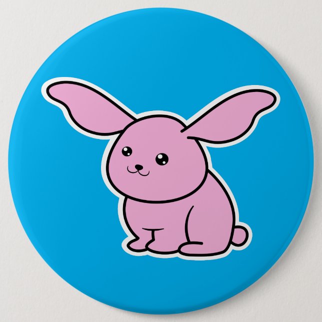 Bunny 6 Cm Round Badge (Front)