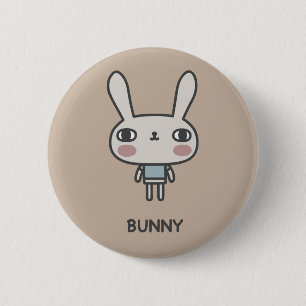 Bunny 6 Cm Round Badge