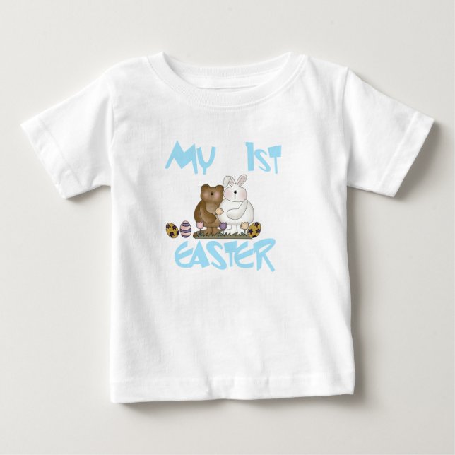 Bunny and Bear 1st Easter Tshirt (Front)