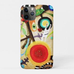 Bunny and Bird Huge Poppy iPhone 11 Pro Case
