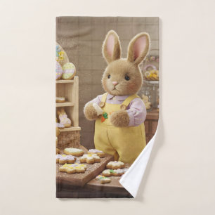 Bunny and Easter Cookies Hand Towel