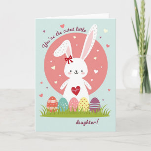 Bunny And Eggs Happy Day Card