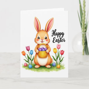 Bunny And Eggs Happy Season Card