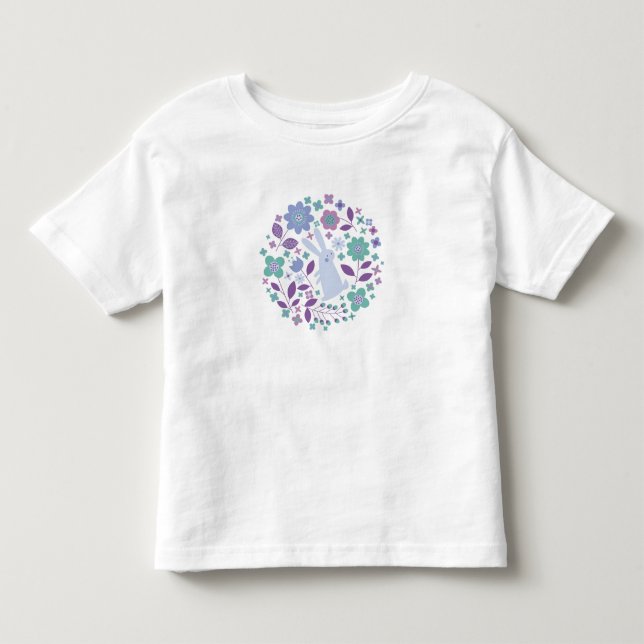 Bunny and Flowers T-Shirt (Front)