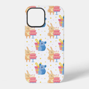 Bunny And Koala Bear On Children Birthday Party iPhone 12 Case