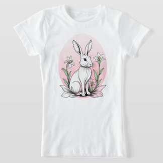 Bunny and Lilies T-Shirt