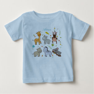 Bunny Animal Baby Boy Blue  Jersey  T-Shirt