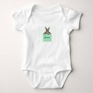 bunny announcement baby bodysuit