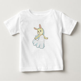 Bunny as Bride with Veil Baby T-Shirt