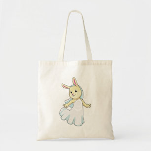 Bunny as Bride with Veil Tote Bag