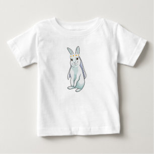 Bunny as Bride with Wreath of flowers Baby T-Shirt