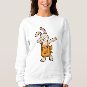 Bunny as Hairdresser with Comb & Scissors Sweatshirt