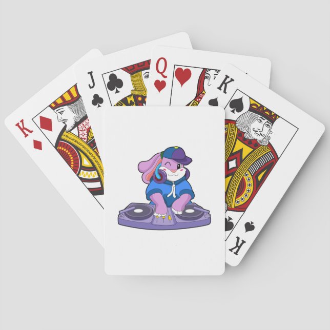 Bunny as Musician with Mixer Playing Cards (Back)