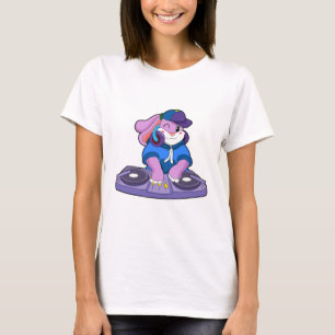 Bunny as Musician with Mixer T-Shirt