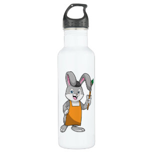 Bunny as Painter with Paint brush 710 Ml Water Bottle