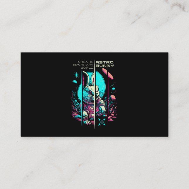 Bunny astronaut business card (Front)