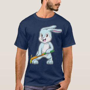 Bunny at Field hockey with Hockey stick T-Shirt