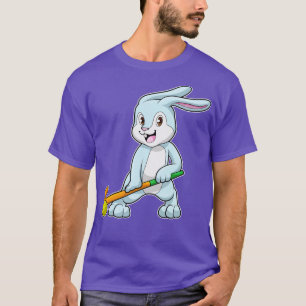 Bunny at Field hockey with Hockey stick T-Shirt