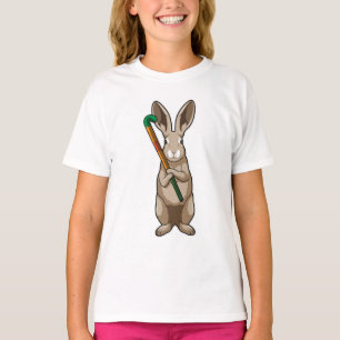Bunny at Hockey with Hockey stick T-Shirt