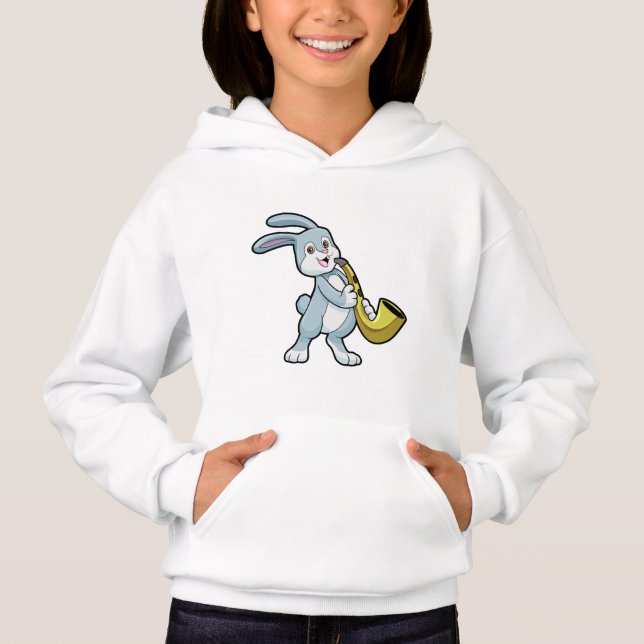 Bunny at Music with Saxophone (Front)