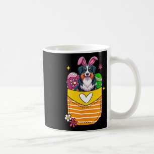 Bunny Australian Shepherd Easter Chocolate Eggs In Coffee Mug